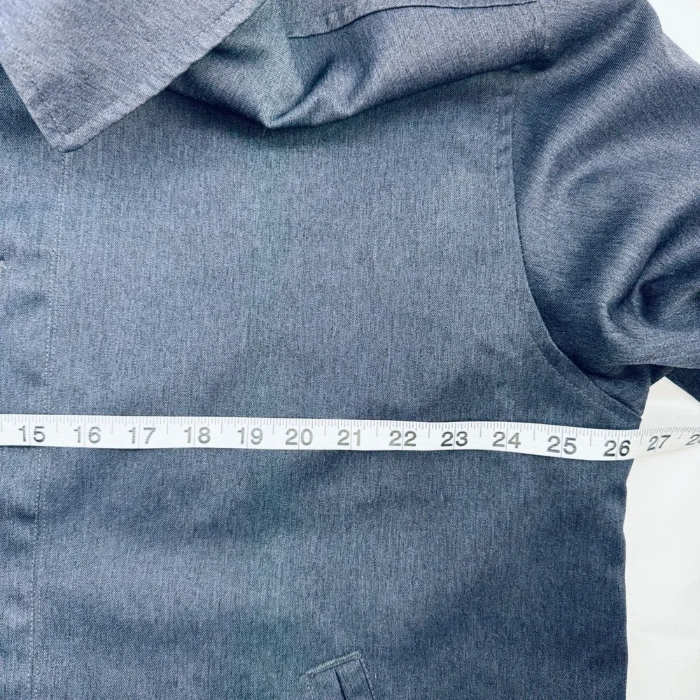 Claudio Nucci Mens XL Gray Button Front Harrington Jacket Made in Russia Lined